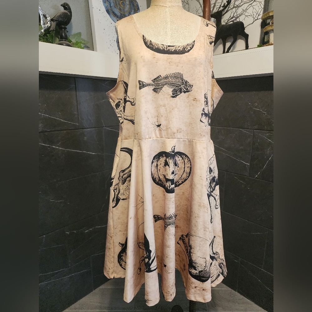Plus Size CowCow Halloween Dress w/pockets